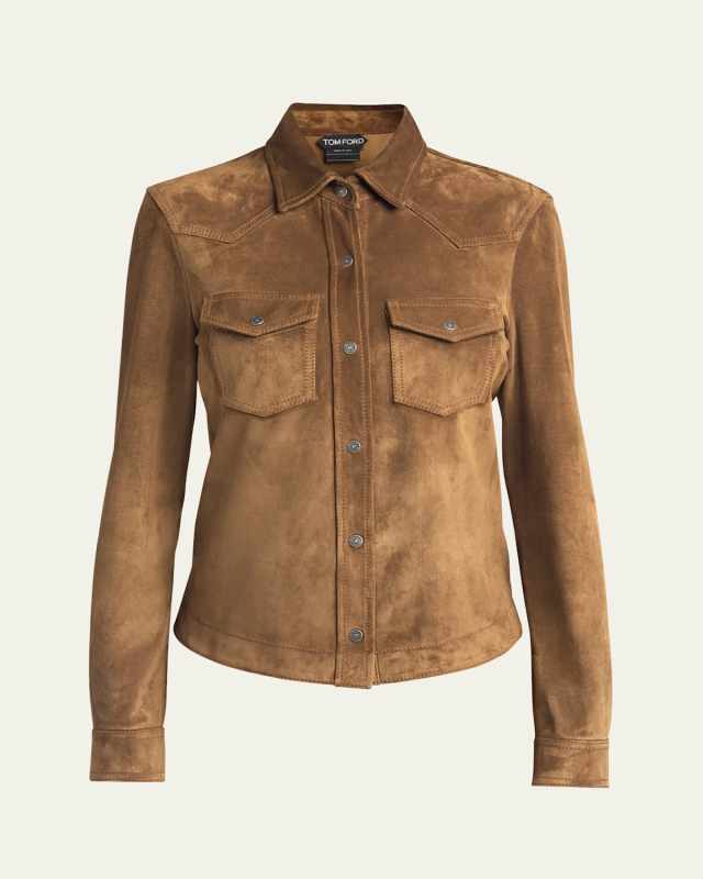 Button Down Suede Top